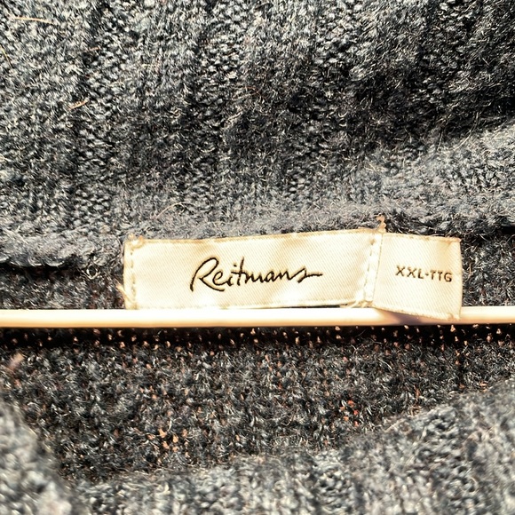 Reitmans Blue size XXL knit long sleeve turtle neck sweater - Picture 4 of 6